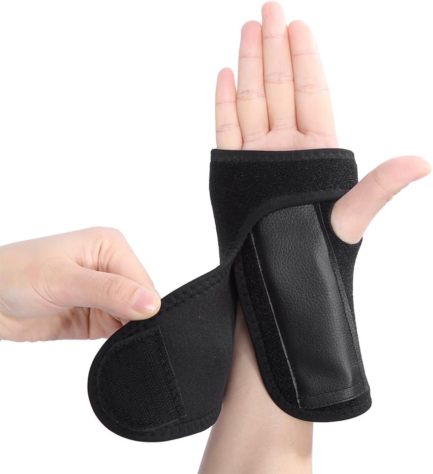 YHBracer Outdoor Sports Wrist Support Brace Detachable Steel Plate Adjustable Wristband, One Piece (Right Hand)
