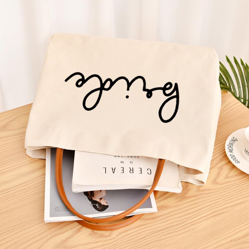 kifasyo Bride Tote Bag Bride to be Gifts for Bridal Shower, Engagement, Wedding, Bachelorette Party, Honeymoon, Beach, Travel - Image 4
