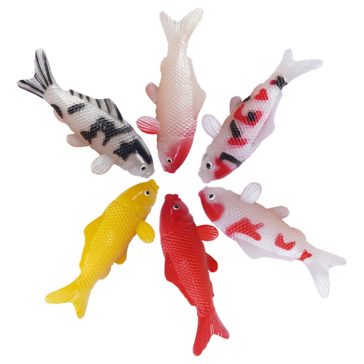 Operitacx 24 Stück Realistische Koi Fischmodell Aquarium Dekoration aus