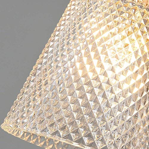 Lámpara colgante de cristal Dere con diseño nórdico minimalista 6