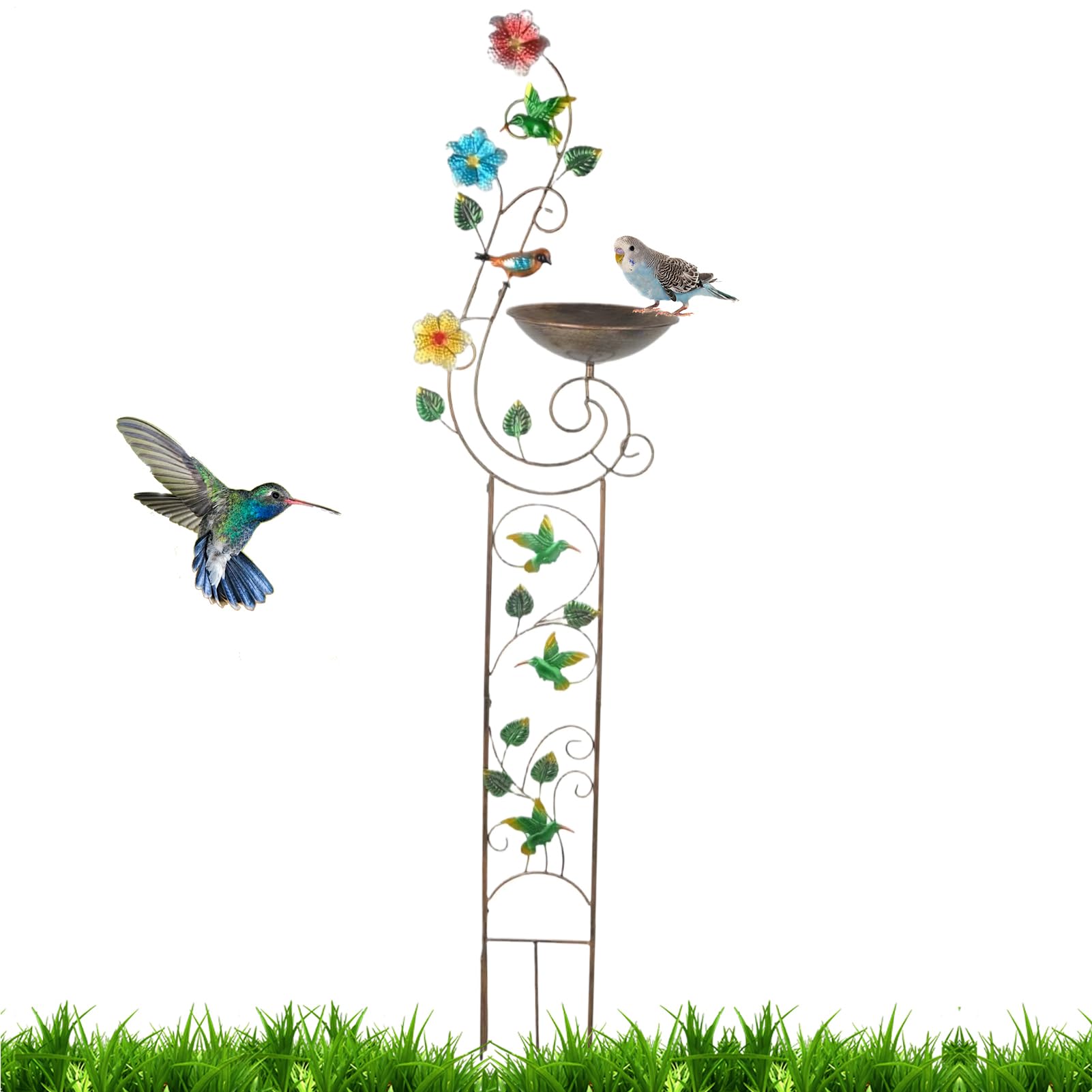 Generico Bagno per Uccelli da Giardino Decorazione Abbeveratoio | Vasca E Mangiatoia Per Uccelli Giardino Patio Cortile e Cortile Posteriore e Corte Interna