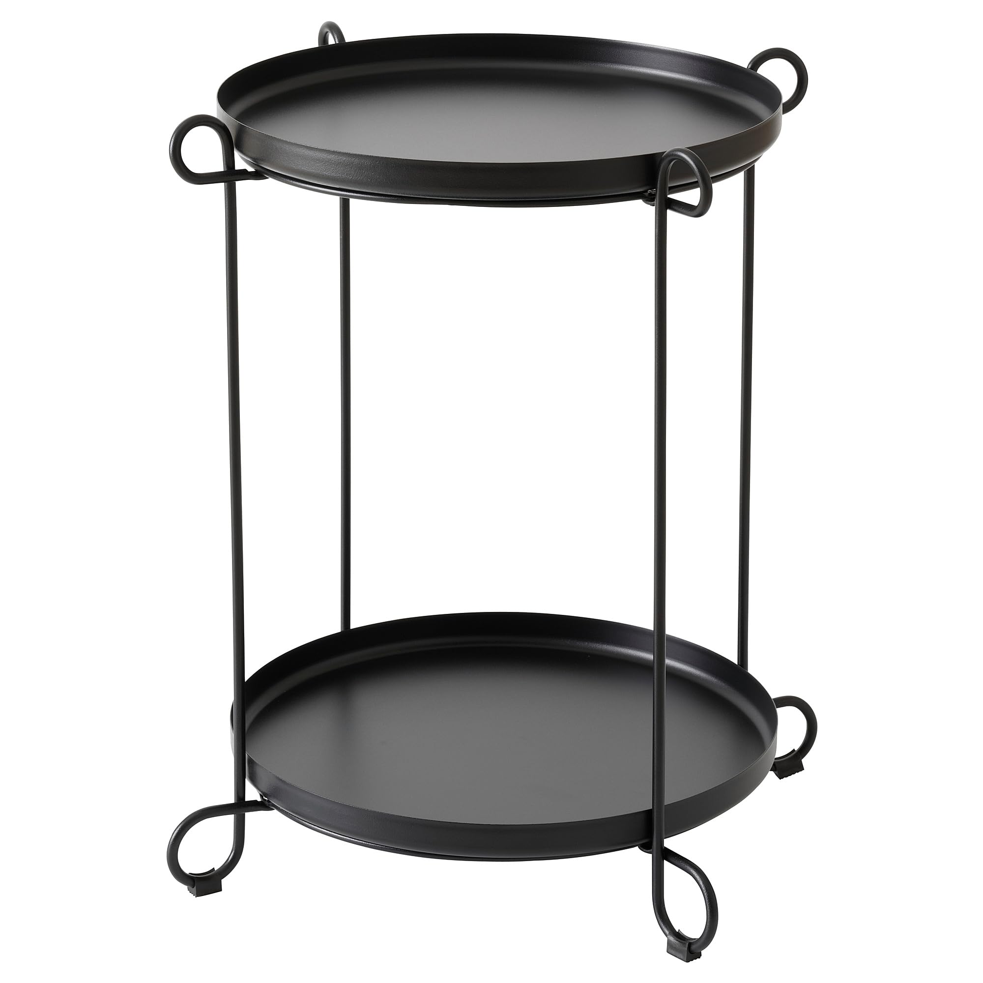 Table plateau LIVELYCKE 50 cm noir pour salon
