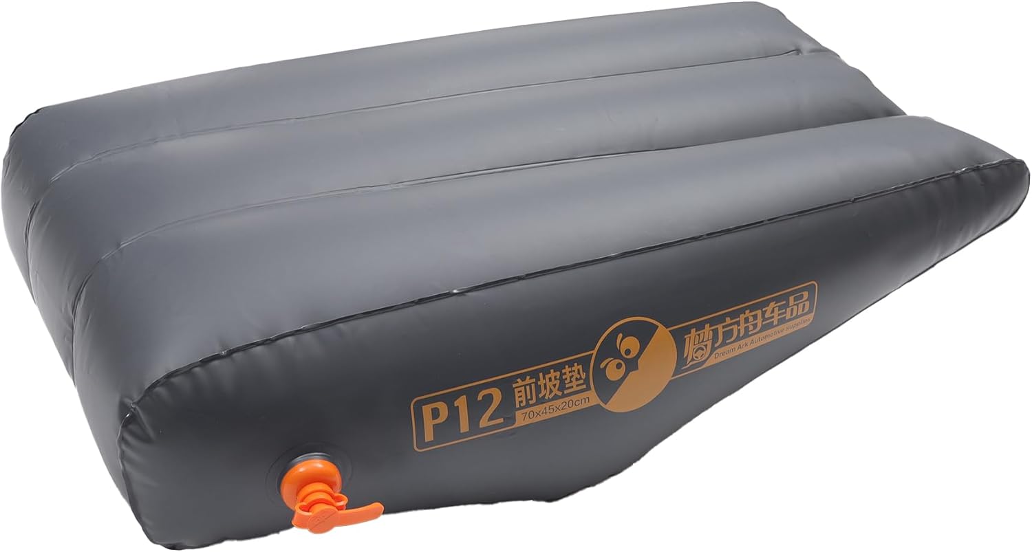 汽车前排座椅充气垫舒适汽车充气床垫睡垫睡垫适合午睡旅行深灰色