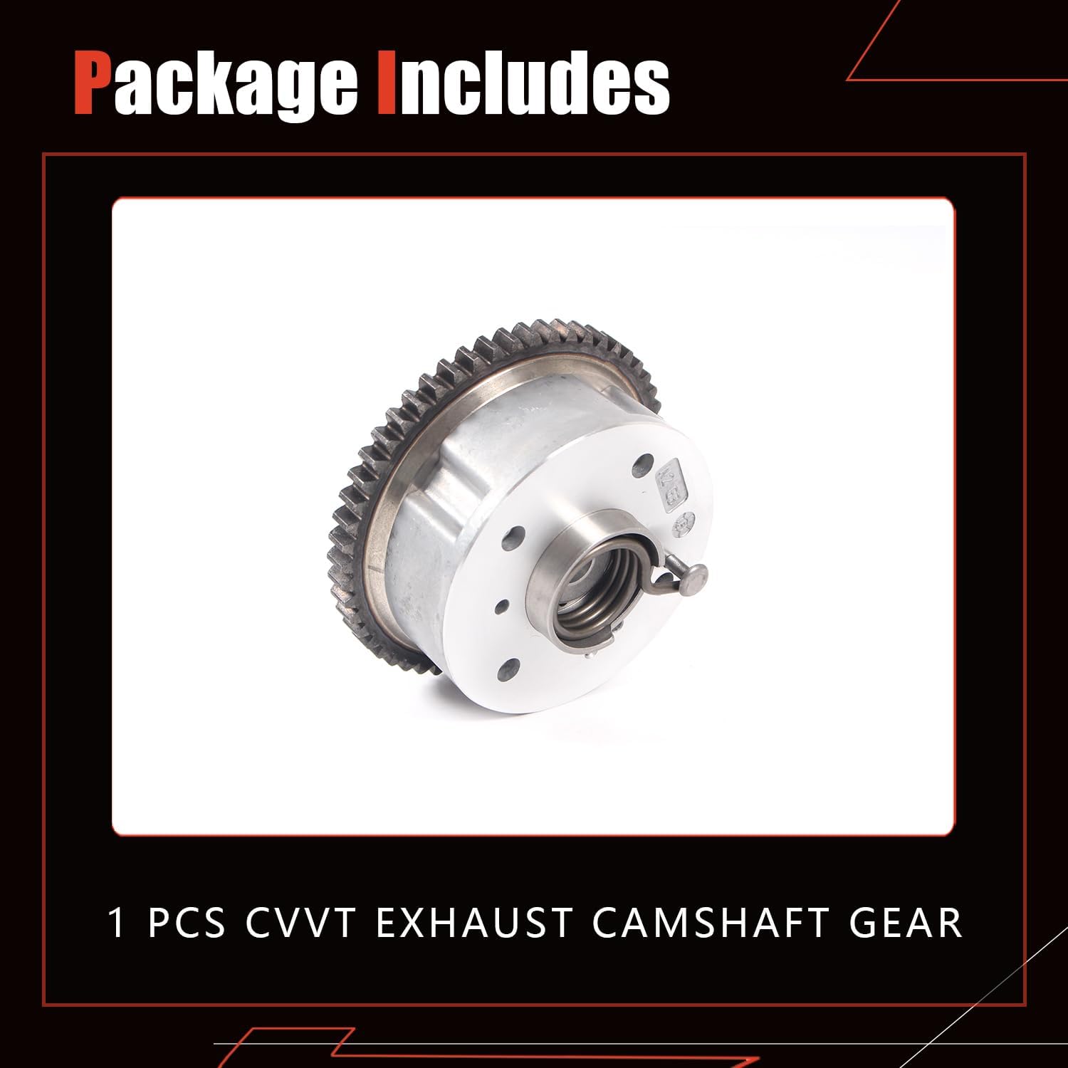 243702G000 Exhaust Engine Variable Valve Timing Sprocket Compatible with Hyundai 2010-2014 Genesis Coupe 2010-2012 Santa Fe,with Kia 2010-2013 Forte 2009-2013 Optima 2.4L 243702G600