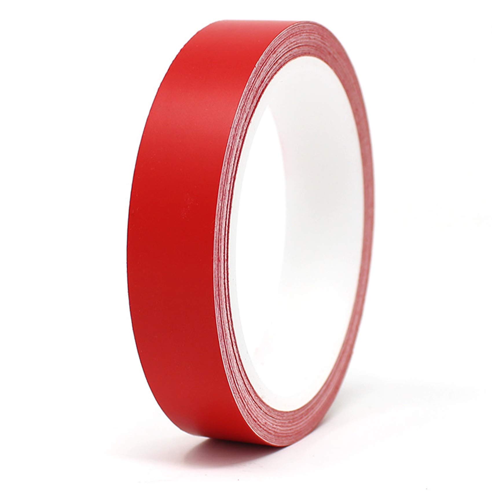Finest Folia 10 Meter (0,89€/Meter) Matt Zierstreifen Auto Motorrad Boot Modellbau Basteln DIY Deko Dekorstreifen Seitenstreifen Klebestreife (Rot Matt, 15mm Breite)