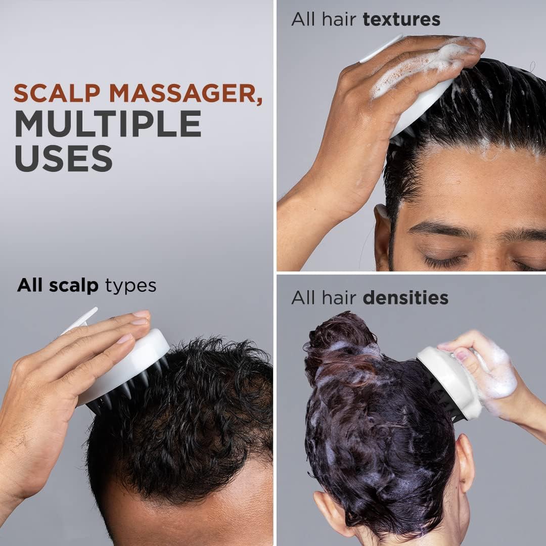 FURR Scalp Massager Brush | Hair Scalp Massager Hair Growth | Head Massager Scalp Stress Relax | Scalp Brush | Scalp Massager Shampoo Brush | Hair Scrubber | Dog Wash Brush | Dog Shampoo Brush