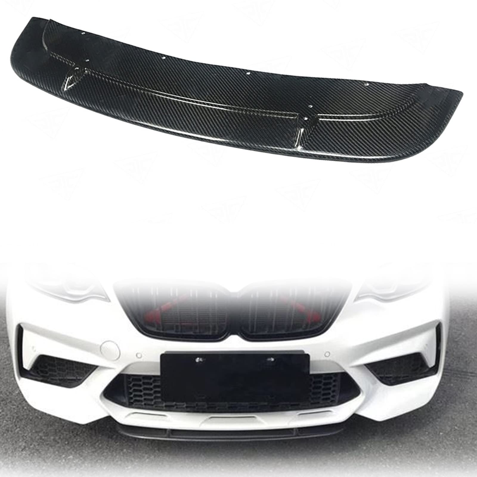 Séparateur central carbone BMW M2 F87 pour pare-chocs avant style ST - 8