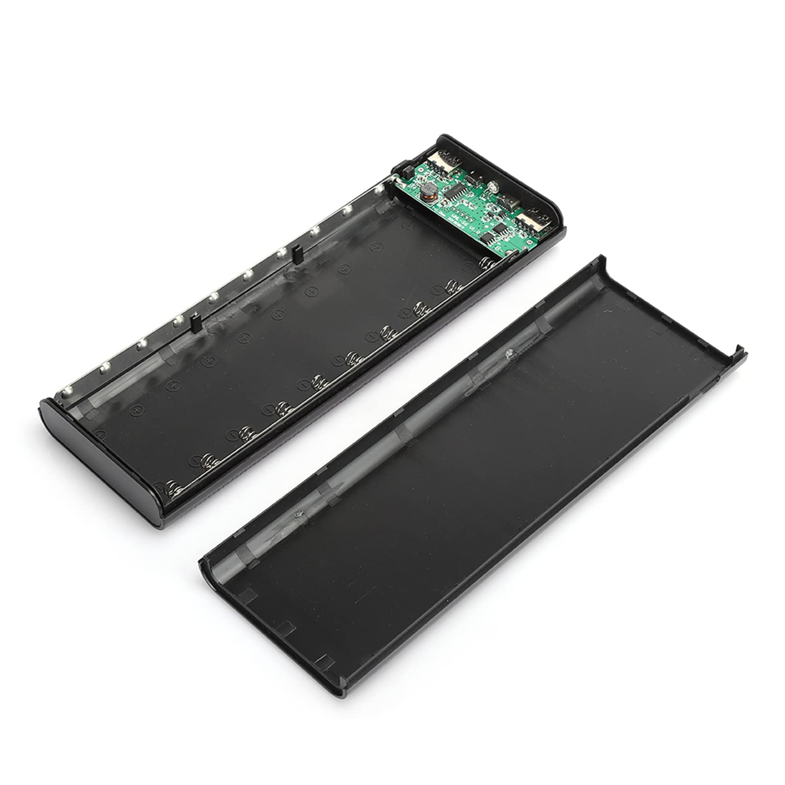 Kit Power Bank Fai-da-te 10 Batterie – Custodia Porta Batteria Senza Saldature Per Caricabatterie Portatile (Modello S10, Colore Nero)