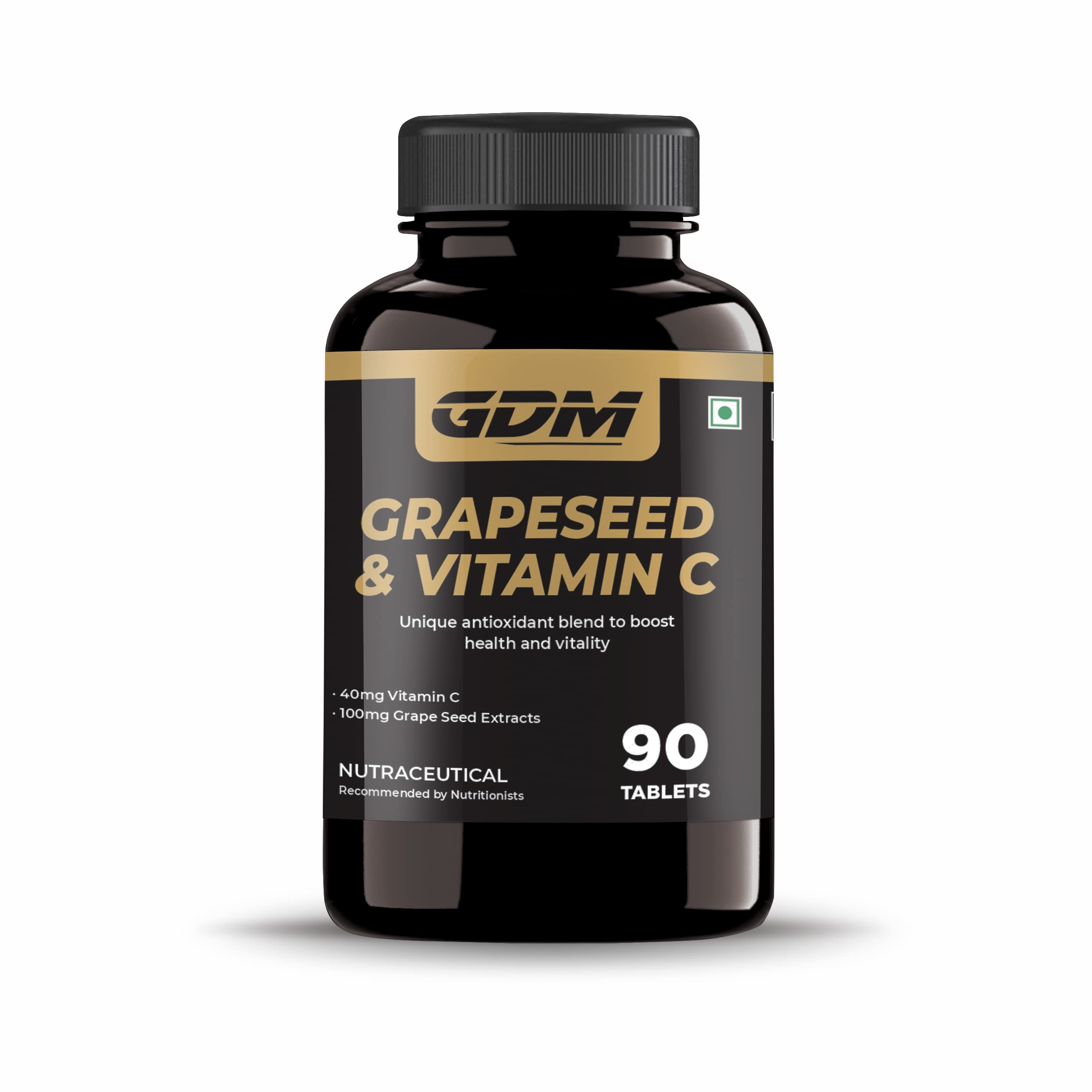 GDM Grapeseed & Vitamin C Tablets | Improve Blood Circulation | Lower Cholesterol level - 90 Tablets-image-44