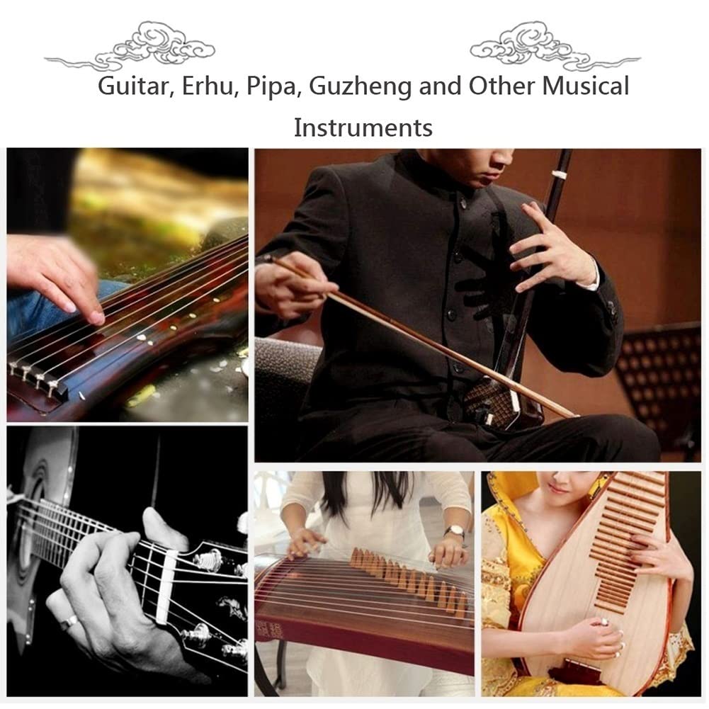 Atril de bambú Plegable para partituras, Atril portátil de Altura Ajustable para Guitarra y violín.(B)