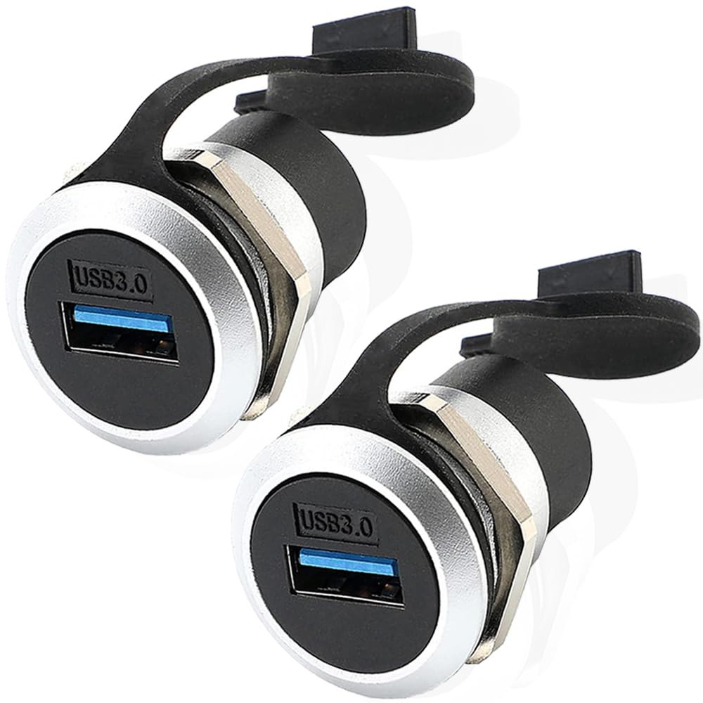 Amazon.co.jp: Xiatiaosann USB 3.0パネルマウントカプラ、オーディオ