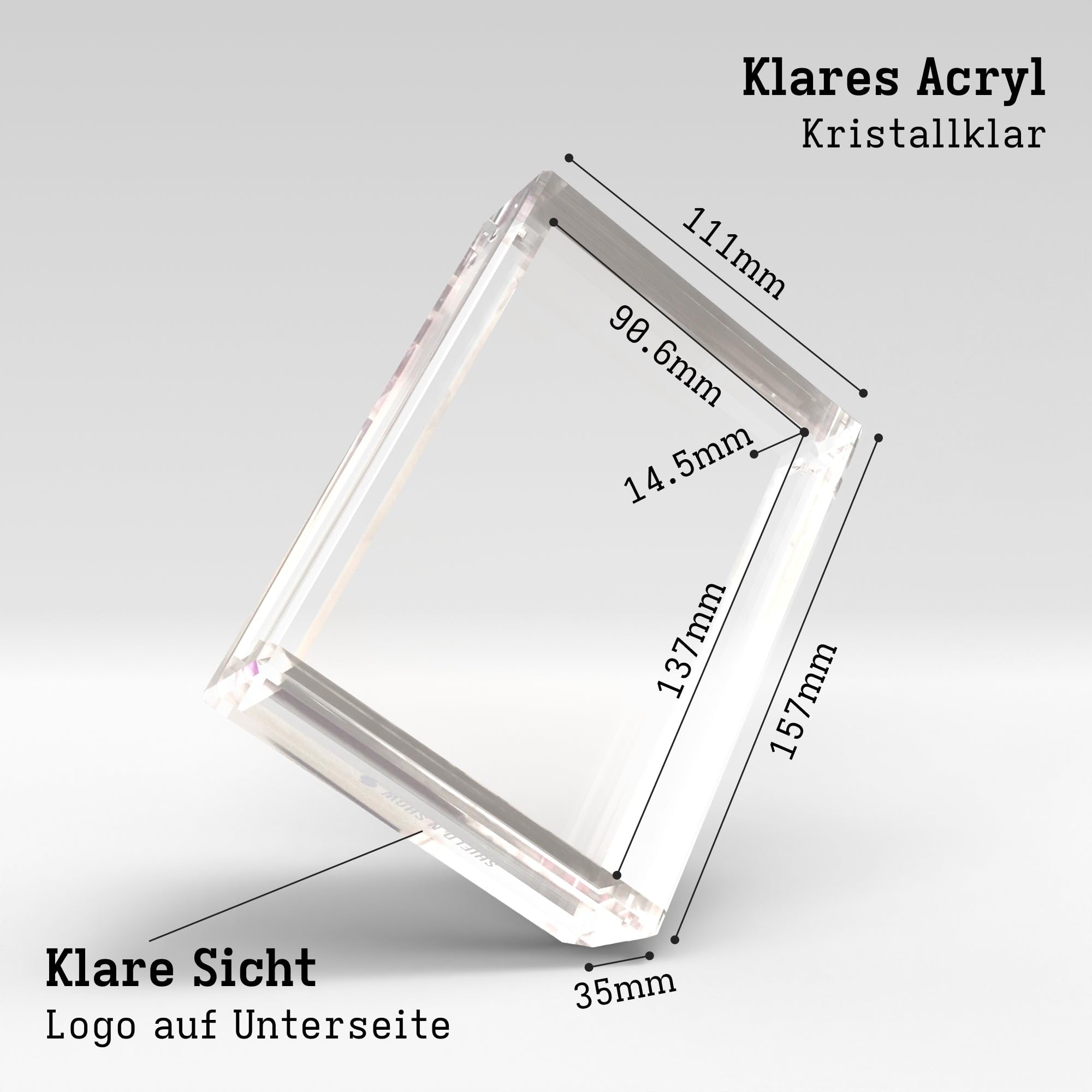 Acryl Display Case kompatibel mit GradedGuard Case für BGS