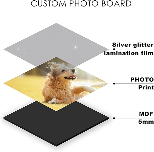 Miniatura 3 de Custom Style Marcos de fotos personalizados con caballete, regalos de fotos personalizados para bebés, niños y familia, marco de ultrasonido en