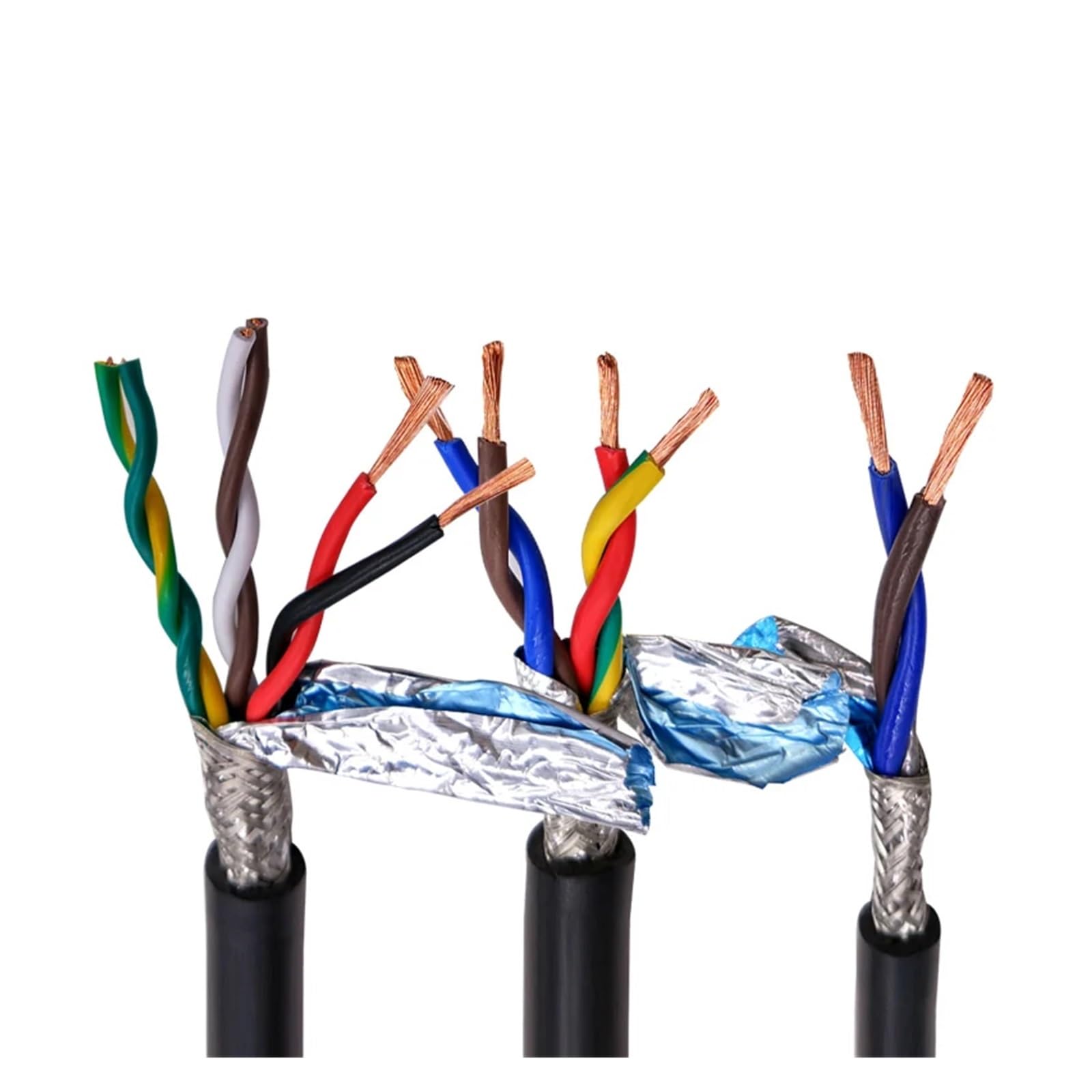 Cavo di terra Cavo schermato a doppino intrecciato 20/18 AWG 5 metri 2-8 conduttori nero