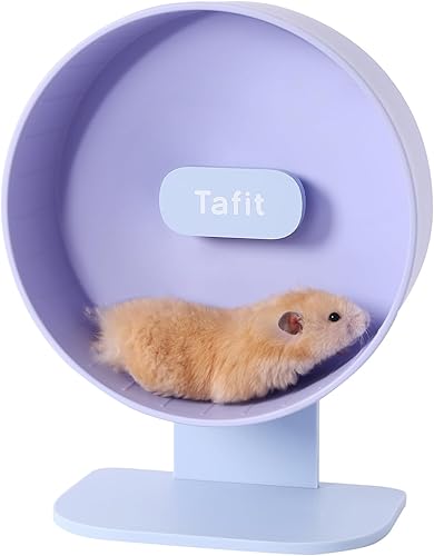 Rueda silenciosa de hámster de 10.2 pulgadas, con rodamientos duales, silenciosa, para animales pequeños, para correr, altura ajustable para disponible en Yaxa El Salvador