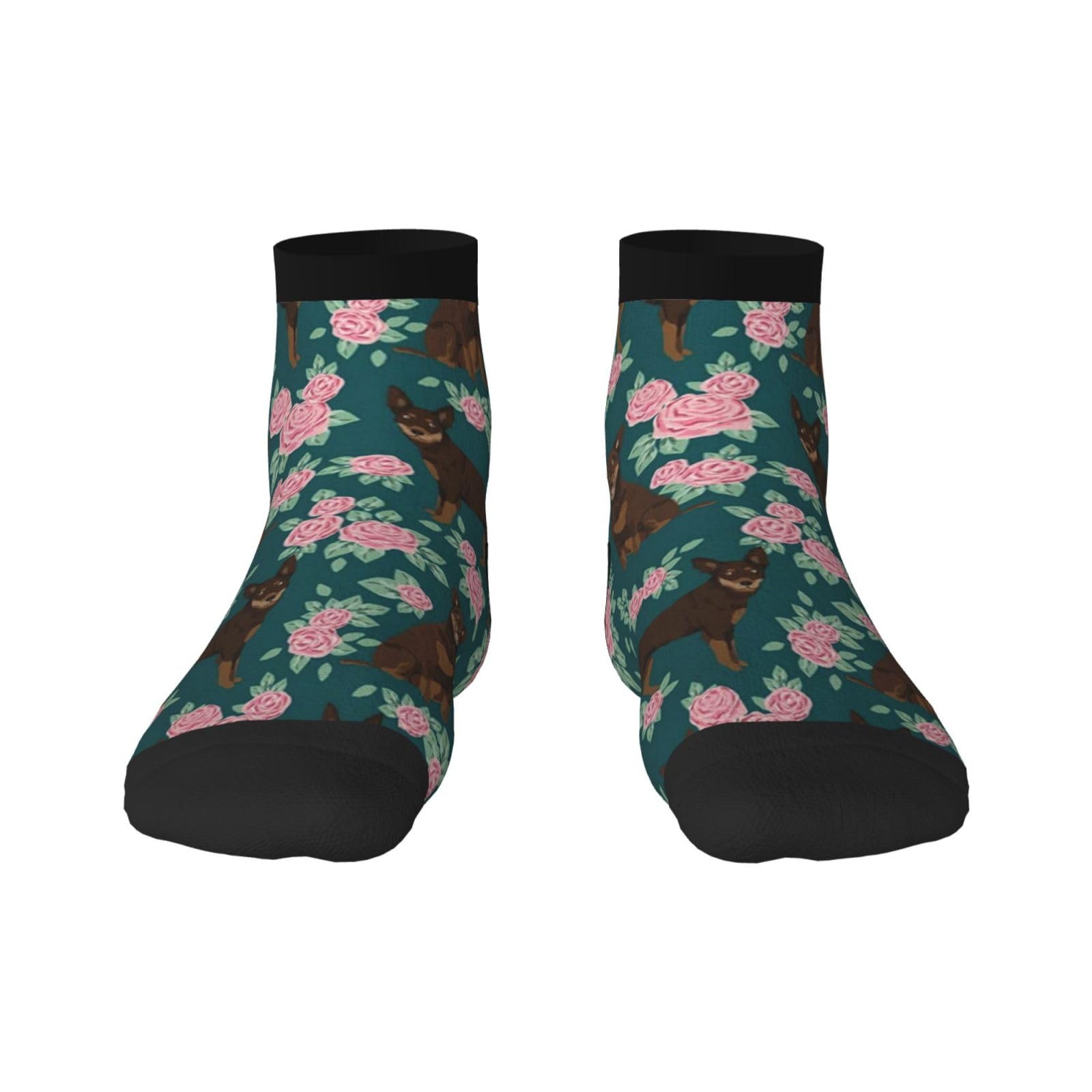Crew Socks, Compression Socks Casual Novelty Sports Socks 30CM Long For Unisex Australian Kelpie Dog Red And Tan Kelpie Design