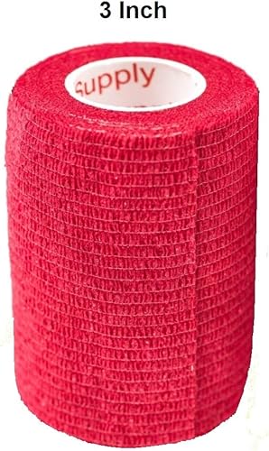 Miniatura 289 de Cinta adhesiva de 3 pulgadas para veterinarios (varios colores) (paquete de 24) rollo de agarre de vendaje flexible de adherencia autoadhesiva