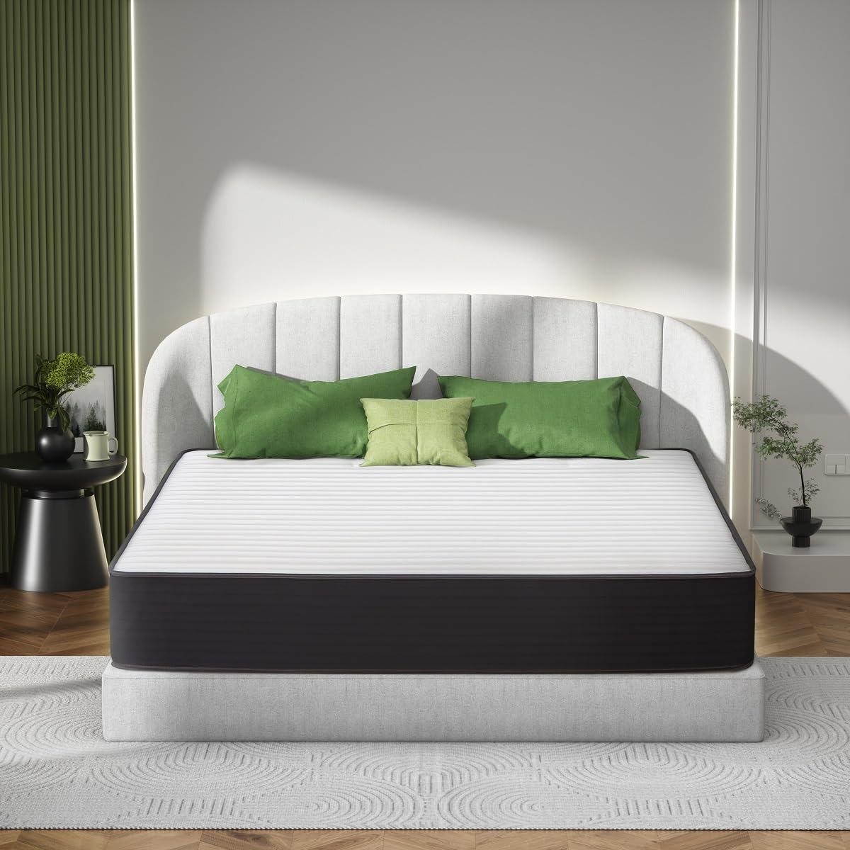 IZTOSS Luxe Matelas 140x190 Epaisseur 26CM .Mousse A Mémoire - Matelas 140x190CM avec sommier tapissier pour Lit