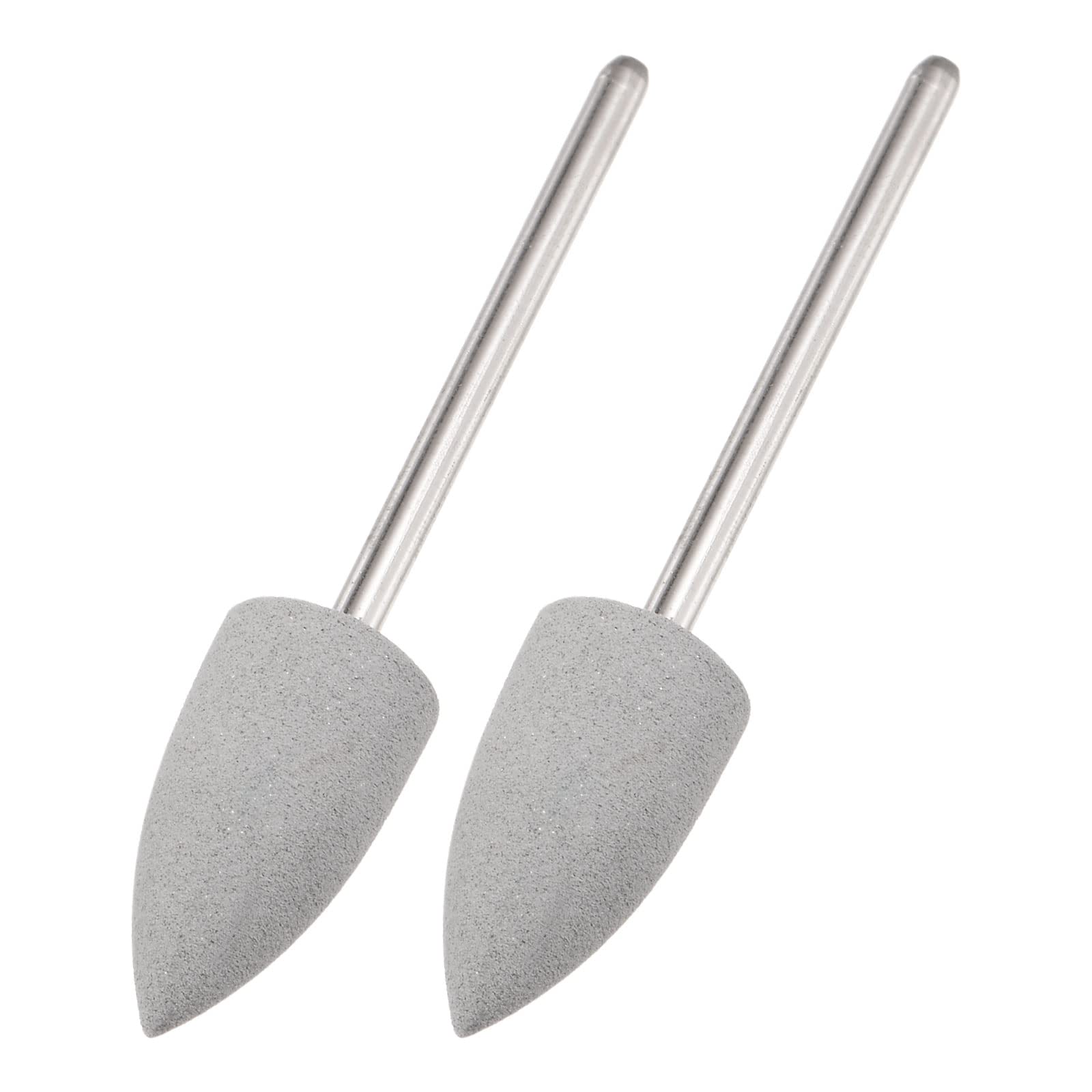 uxcell 2 Pcs Silicone Rubber Grinding Buffing Wheels 150 Grits 10mm Dia Tapered Polishing Head for Electric Rotary Tool