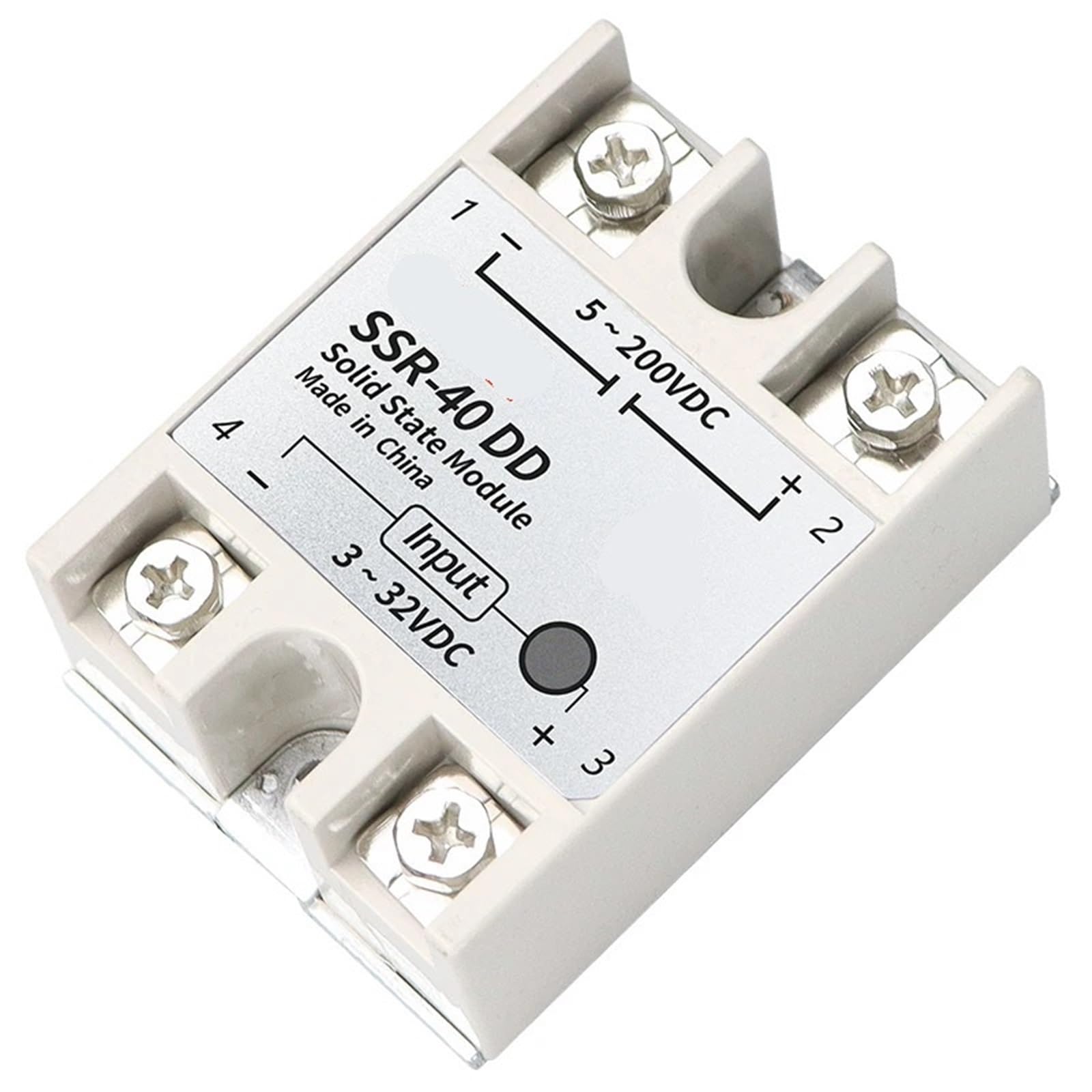 SSR-80DD relé monofásico de estado sólido para proyectos de control de energía DC 7