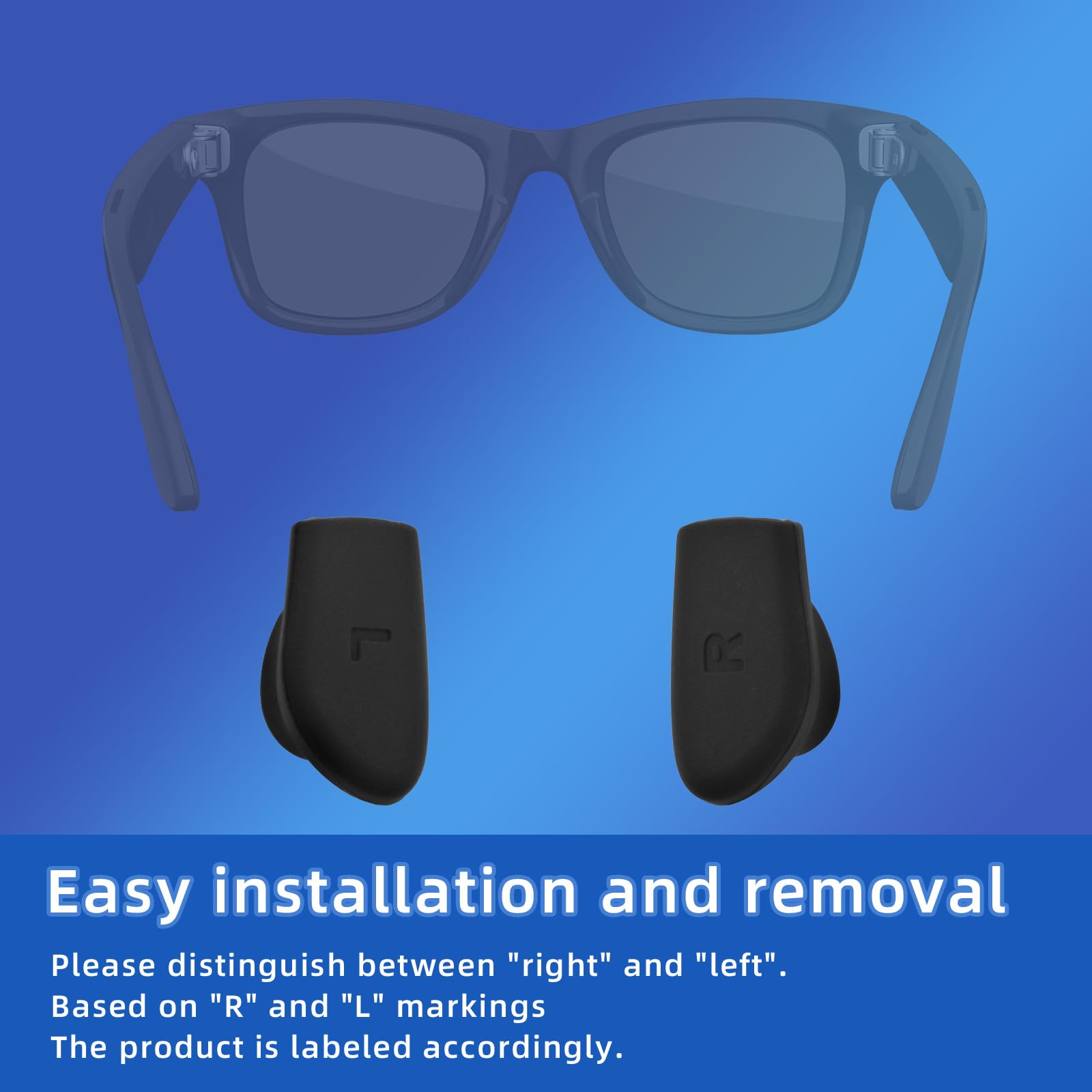 Ferma Occhiali Compatibile con Gen 1/Gen 2/Wayfarer/Skyler/Head Liner, in Silicone Antiscivolo per Una Vestibilità Sicura Durante l'Uso Sportivo e Attivo