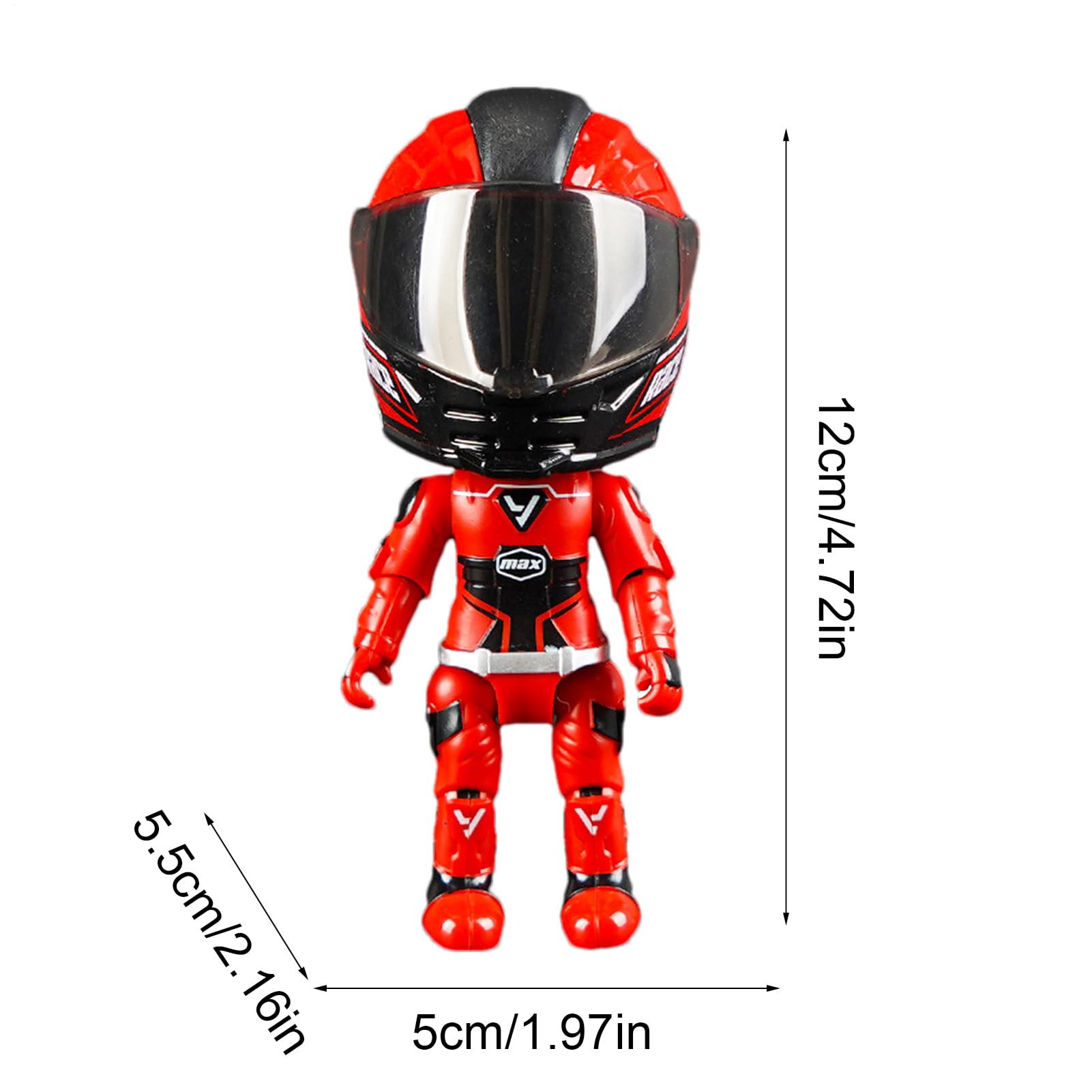 Générique Figure Motorcycle Toy - Jouet Robot d'action, Figure de Moto Convertible | Ensemble de Jeu d'aventure pour, Construction en Plastique Durable, Jouet à Collectionner pour garçons et