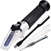 Vista 9 de 0-10% refractómetro Brix para probar contenido de azúcar jarabe de savia de arce, soluciones de azúcar de baja concentración, té, medición portátil