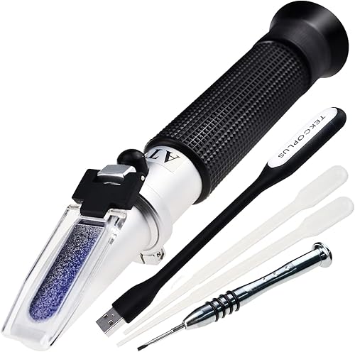 Miniatura 9 de 0-10% refractómetro Brix para probar contenido de azúcar jarabe de savia de arce, soluciones de azúcar de baja concentración, té, medición portátil