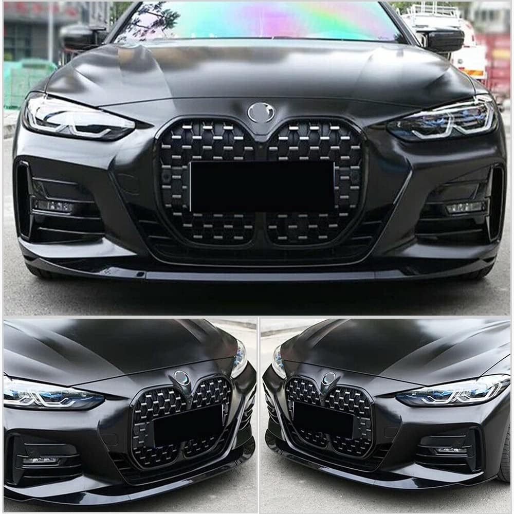 G22 Front Bumper Lip for BMW 4 Series G22 G23 2020-2022 430i 440i M Sport Coupe&Convertible 2-Door Front Lip Spoiler Body Kit Factory Outlet (Gloss Black)(3pcs/Set)
