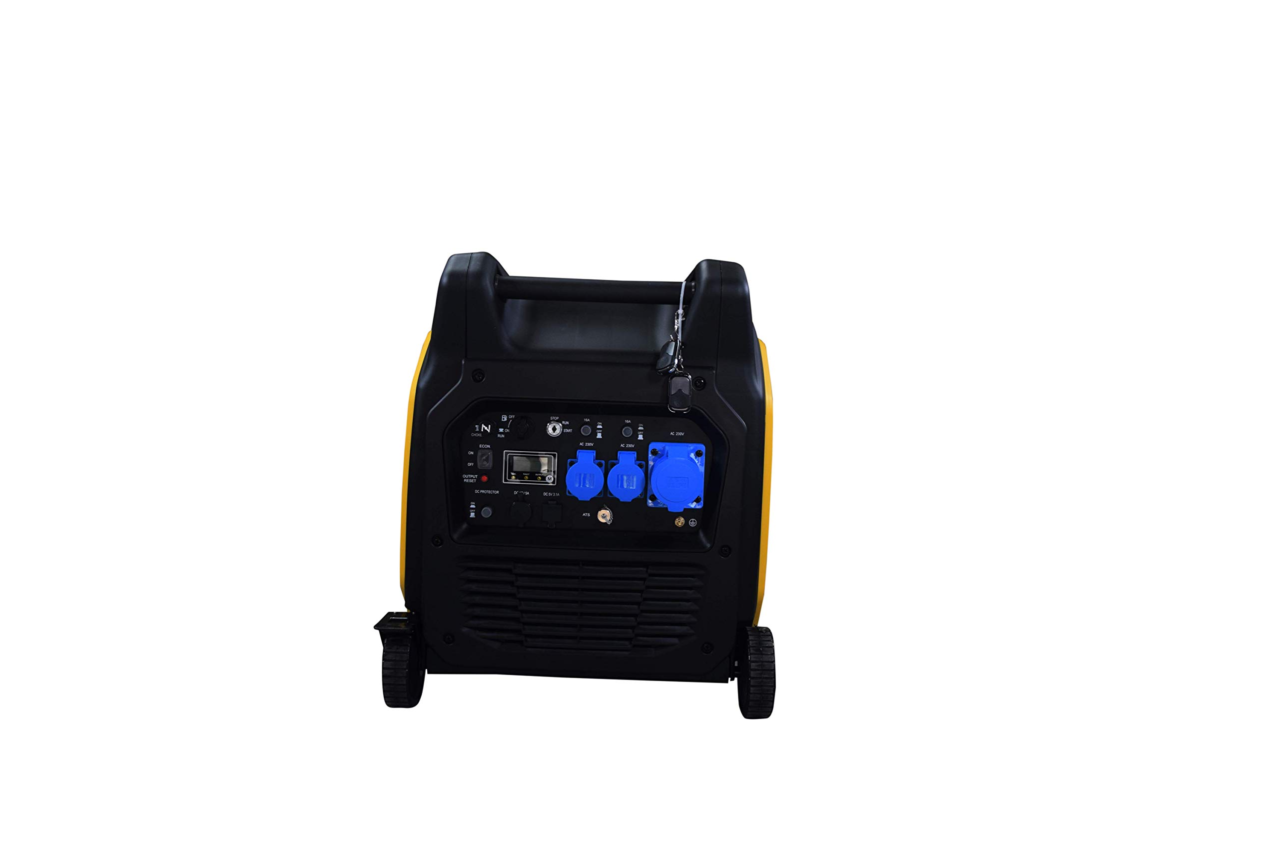 ITCPower Generador Inverter Gasolina 6500W Silencioso Profesional 230V - Generador Eléctrico con Arranque Eléctrico Compatible ATS para Emergencias - Generador Potente Seguro Electrónica
