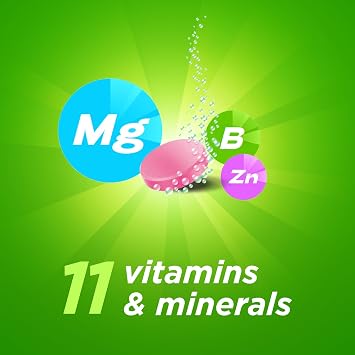 Berocca Vitamin C Effervescent Tablets - Including B Vitamins, Magnesium, Calcium & Zinc - Support Energy Release & Immune System - 45 Tablets - Mixed Berries Flavour