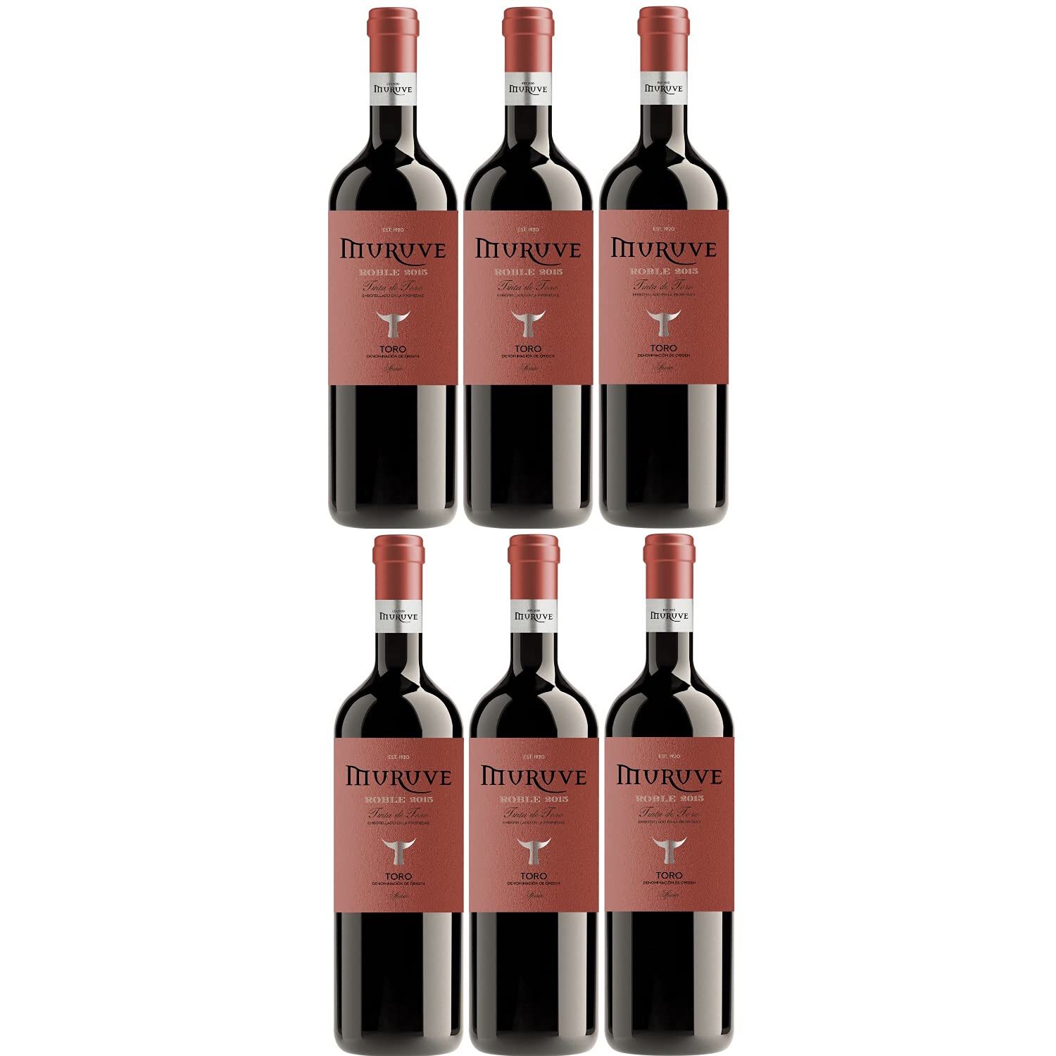 Bodegas Frutos Villar Muruve Tinto Roble Toro DO Rotwein Wein trocken Spanien I Versanel Paket (6 Flaschen)