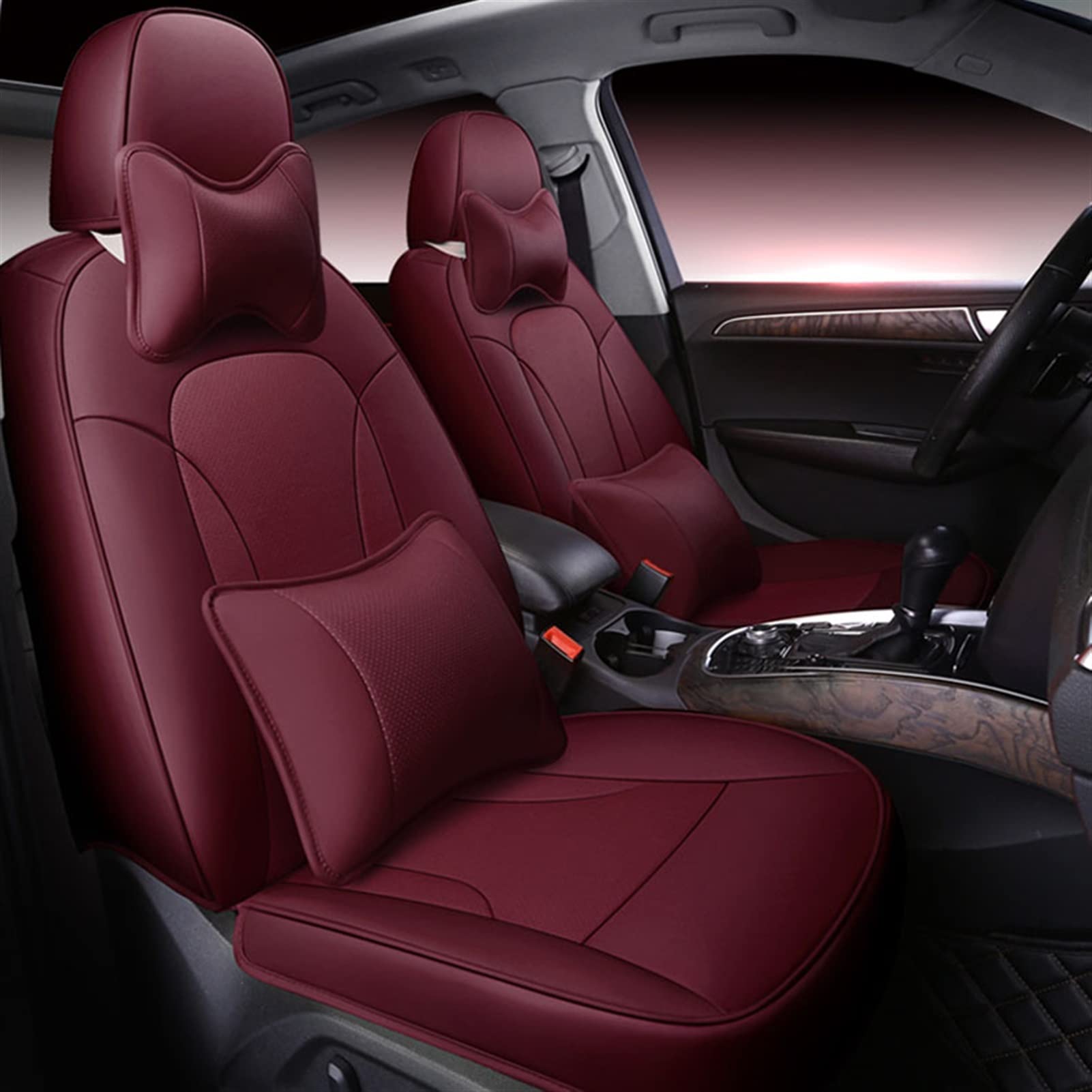 Car Seat Cover Sets Cowhide Car Seat Cover Full Set For Citroen For Aircross C4 C5 For Picasso C4 C3-XR 2015 For C-Elysee For Acura MDX RDX ZDX TL ILX CDX TLX-L Seat Cover Protectors Set (Beige : WIN