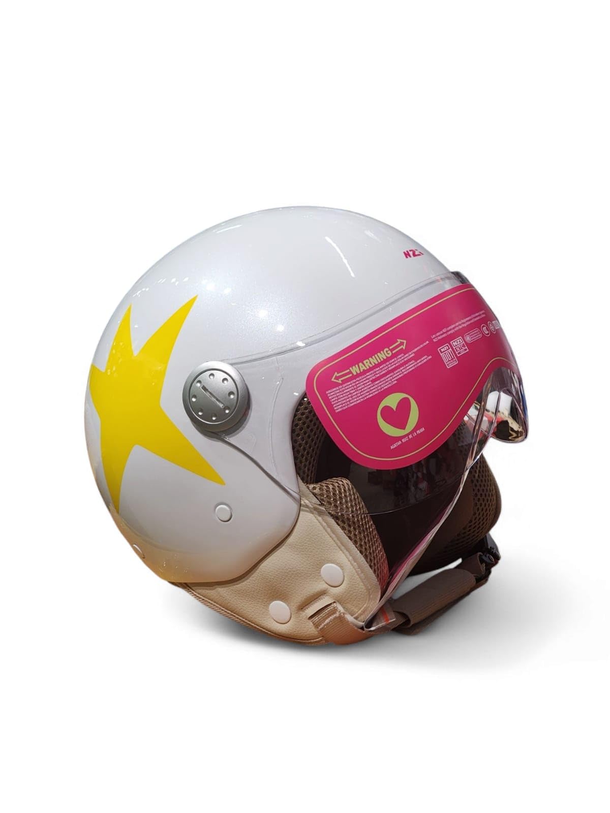 Casco Jet NZI Pasarela Constelación Amarilla - Ágatha Ruiz de La Prada Talla XS