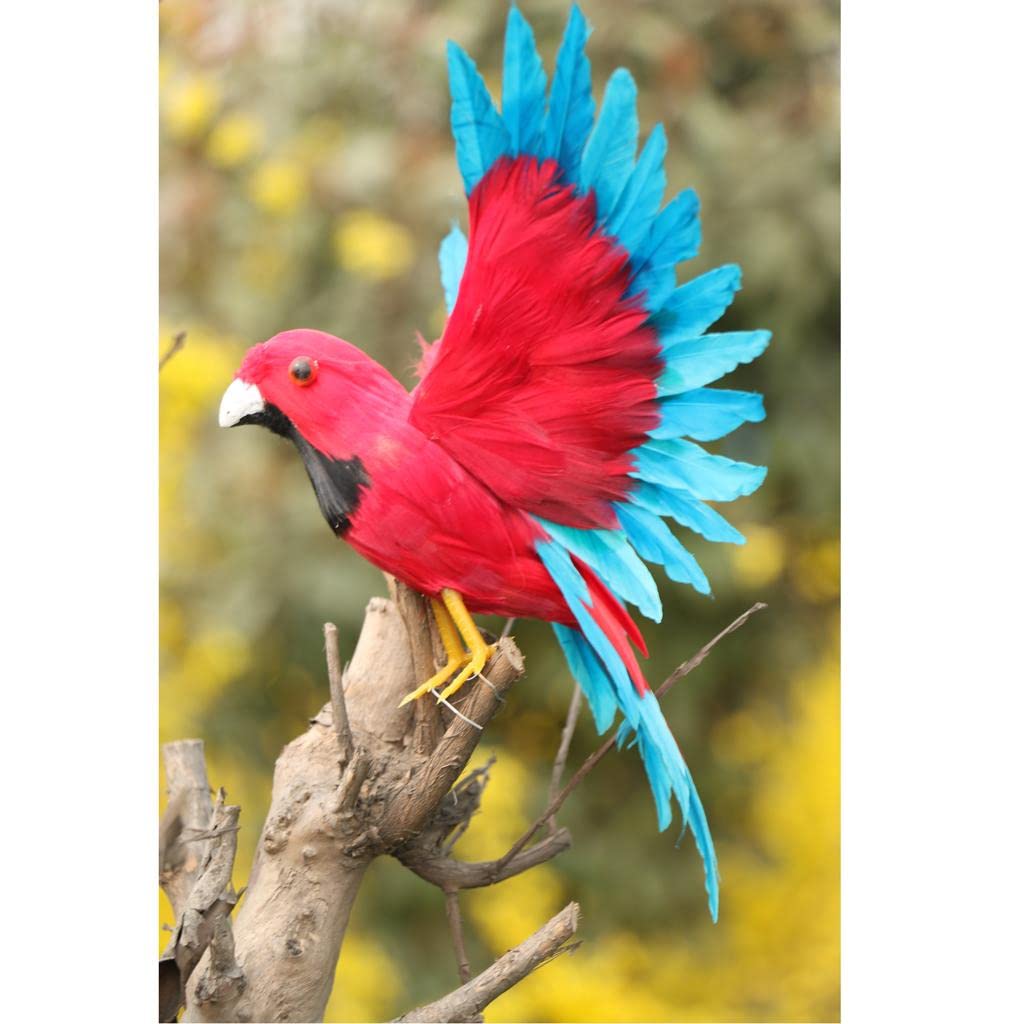 CALANDIS 2Xartificial Bird Feather Realistic Home Garden Decor Ornament Parrot 3 | Statues & Lawn Ornaments | Garden Dacor| Yard, Garden & Outdoor Living | Home & Garden-image-41