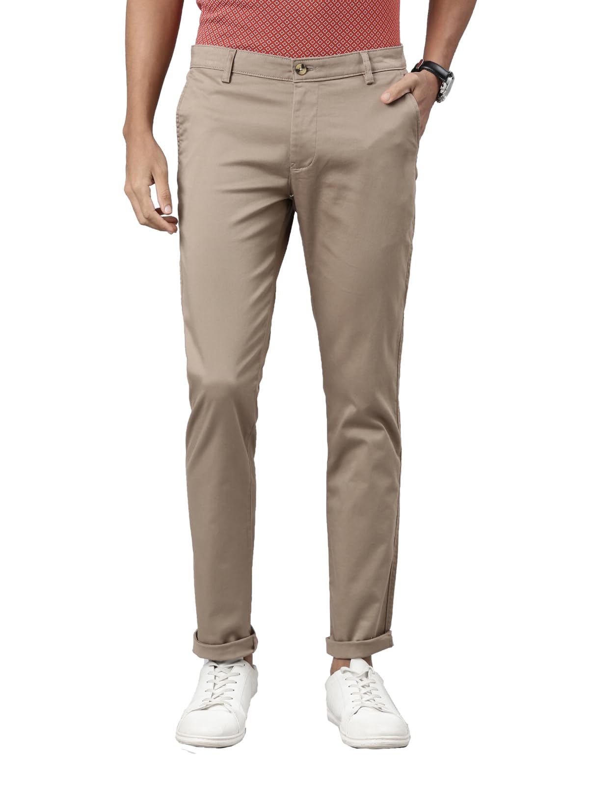 classic polo Mens Cotton Lycra Slim Fit Chinos-picture-34