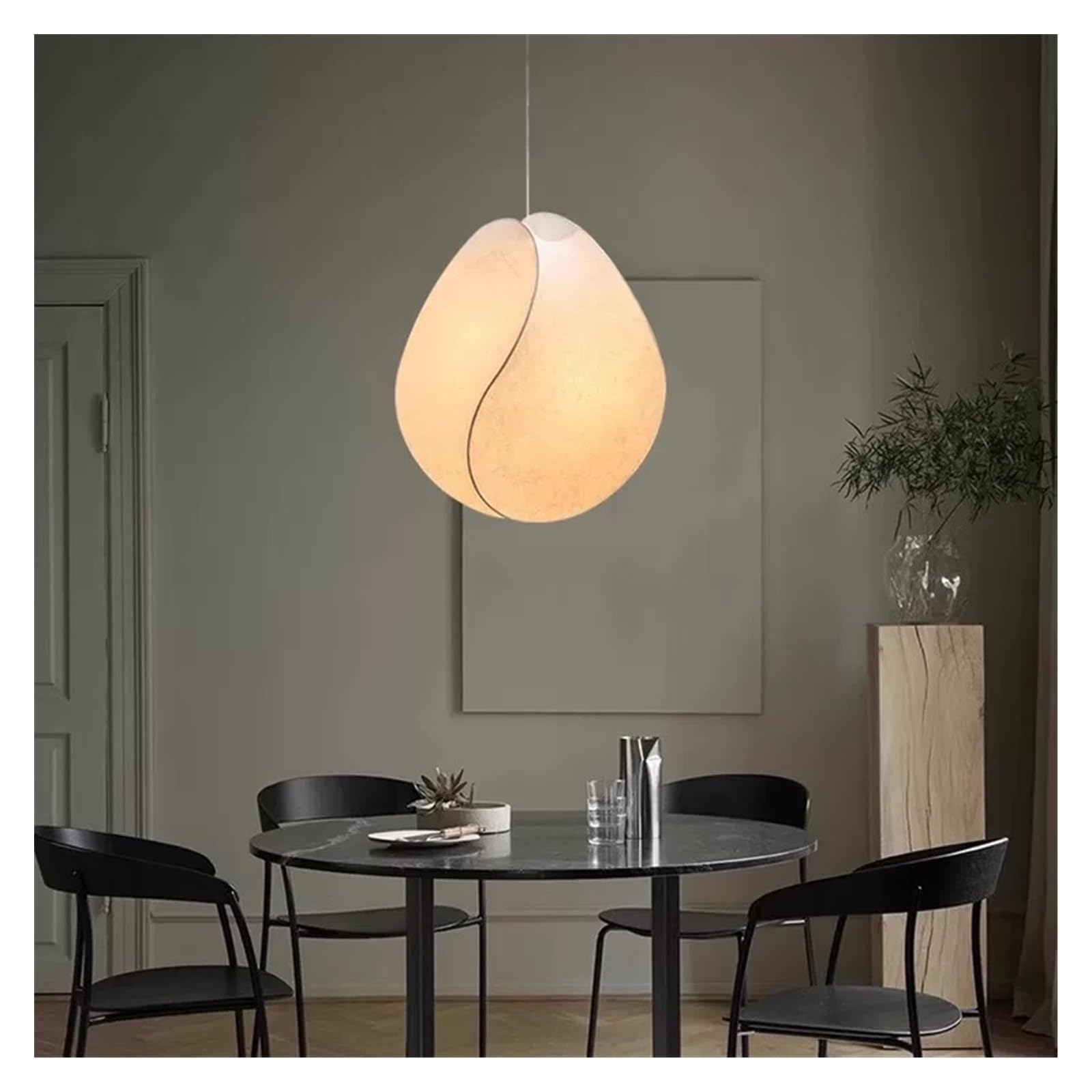 Suspension en soie anti-éblouissement lustre nordique à éclairage réglable