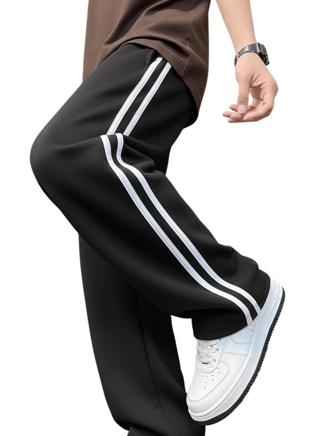 dockstreet Track Pant for Men || Baggy Fit || Track Pants || Full Elastic Jogger Track Pant || 100% Cotton-picture-22