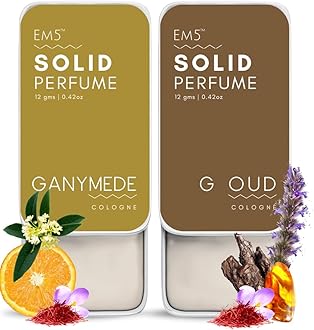 EM5™ Pack of 2 | Ganymede & G Oud Fragrance Solid Perfume | Travel & Pocket Friendly Perfume | Non-Greasy Cologne | Strong & Lasting | Gift Pack for Him & Her