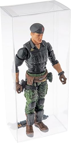 Miniatura 4 de Plymor Caja protectora de almacenamiento de figuras de acción plegable transparente, 3 pulgadas de ancho x 2 pulgadas de profundidad x 7 pulgadas de