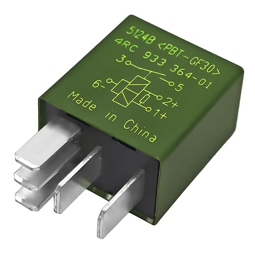 Miniatura 3 de Relé 13500116-12VDC Relé multiusos de 5 pines para ventilador de aire acondicionado, 13500116 compatible con modelos de vehículos GM, Chevrolet,