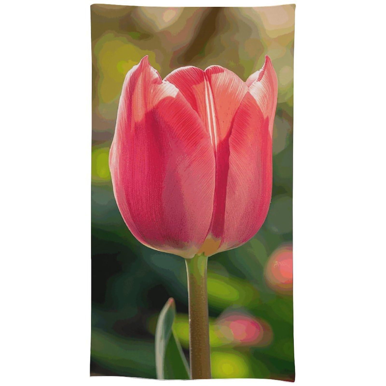 Nappe rectangulaire imperméable Blooming in The Garden 140x279 cm pour table de cuisine