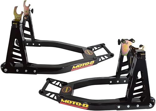 MOTO-D Swingarm soportes para Motocicleta (delantera y trasera).