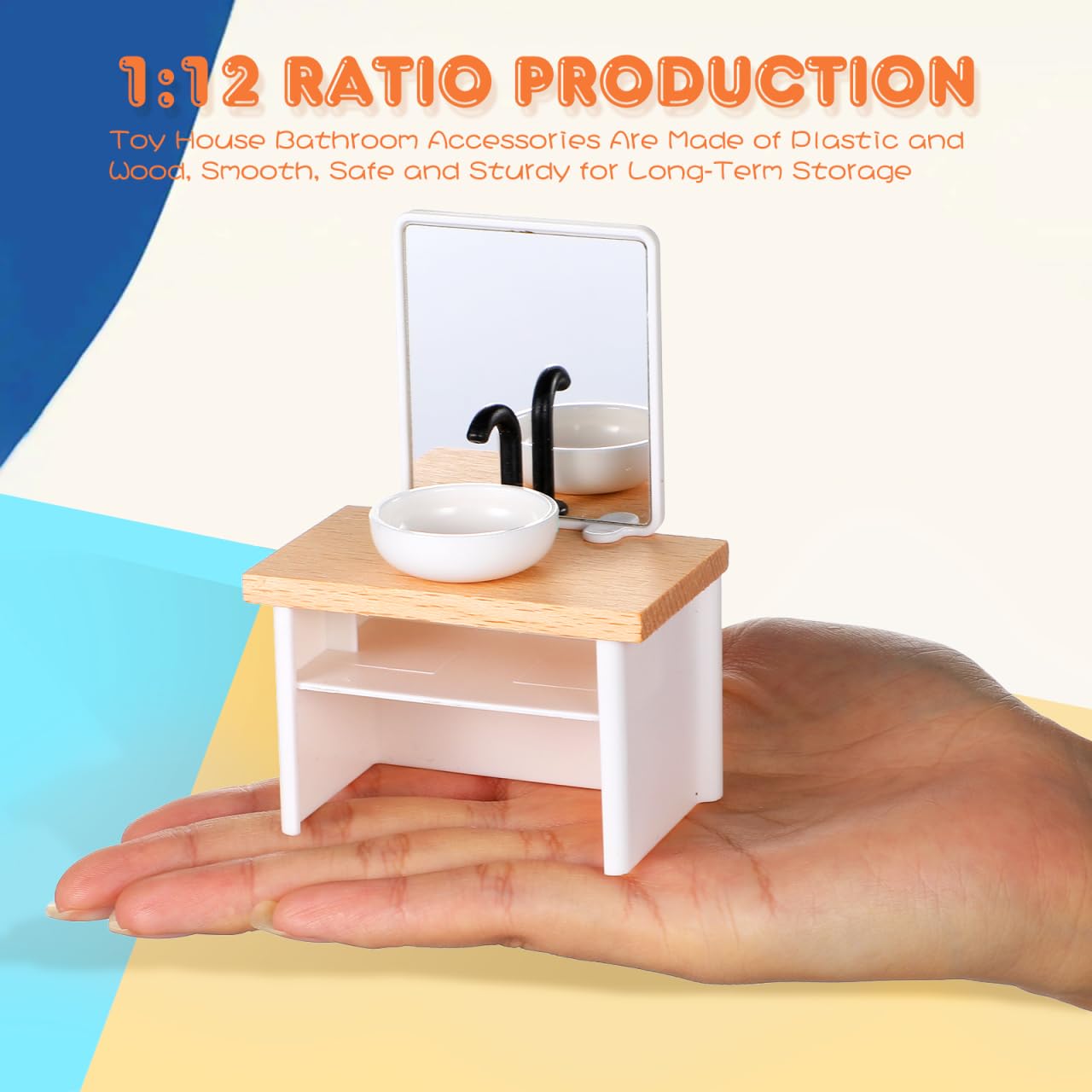 Amazon | MUCKLILY ドールハウスミニチュアバスルーム