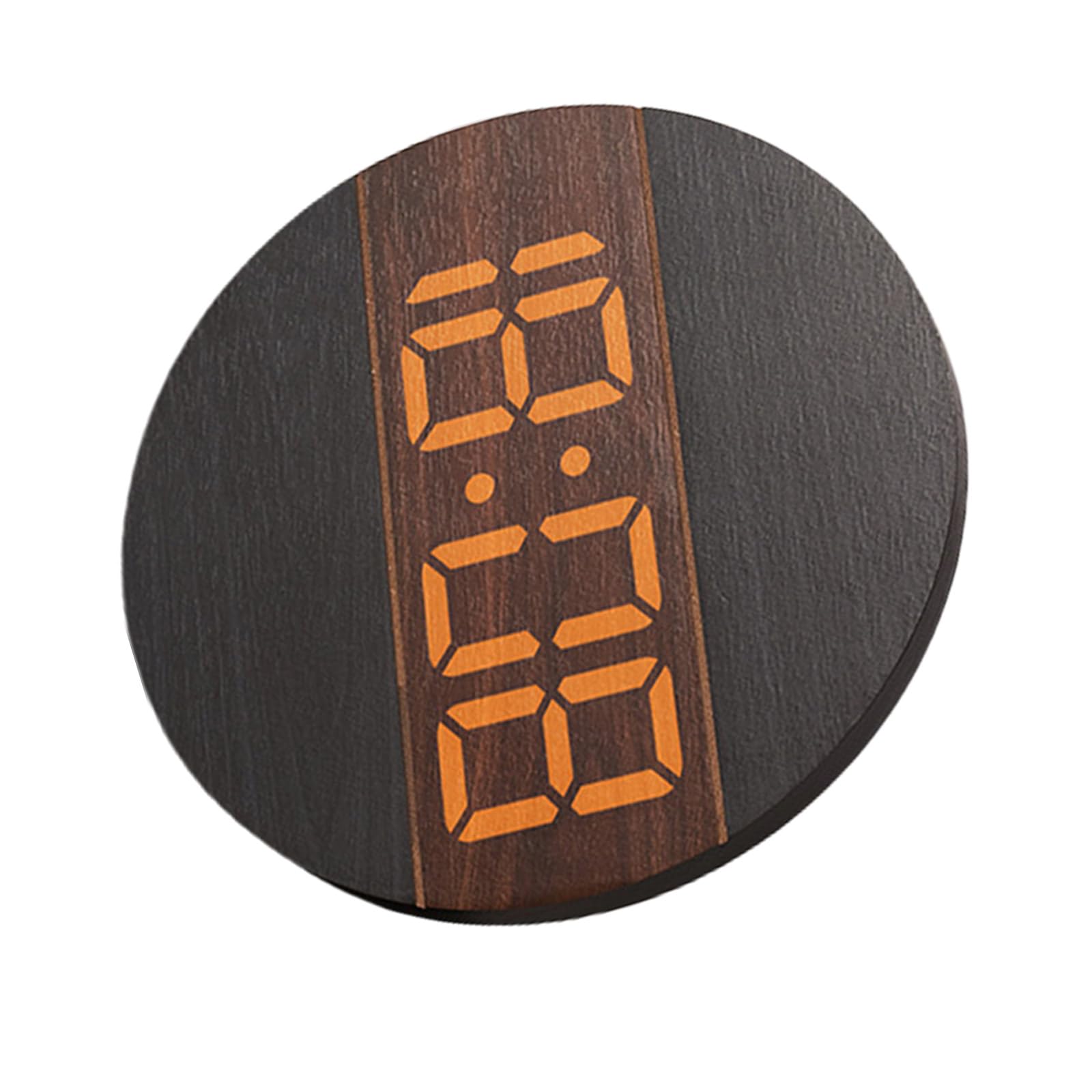 Nucelit Contemporary Brown Wood Wall Clock, Quiet Movement, for Home or Decors Battery Operated Decorative Wall Clocks Analogues Clock