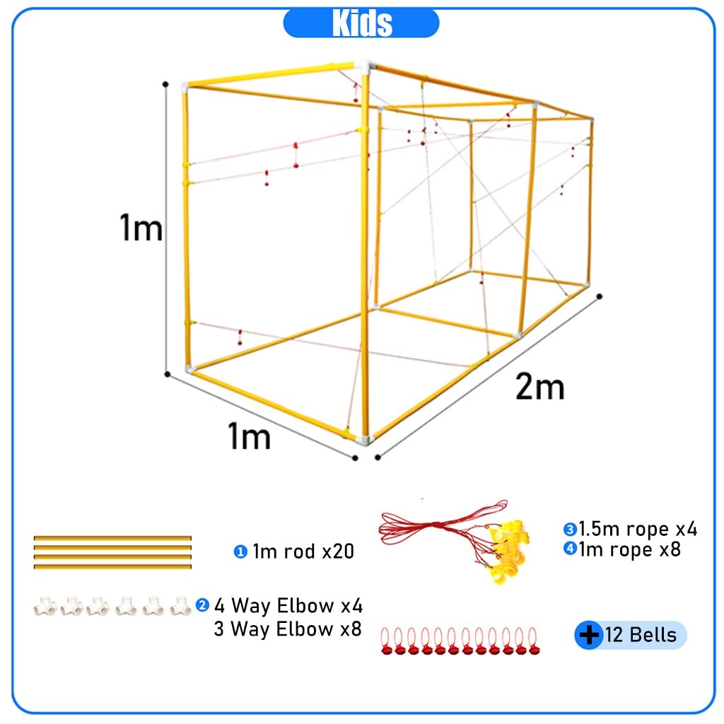 Juegos de Team Building, Juegos de Trabajo en Equipo, Kits Juegos for Fiestas casa y for el día del Deporte Escolar(1x2x1m)