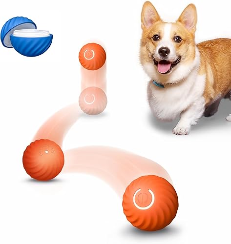 Miniatura 1 de Juguete inteligente interactivo para perros, bola rebotadora con luz LED, bola rodante activa para perroscachorrosperros pequeños y gatos recargable