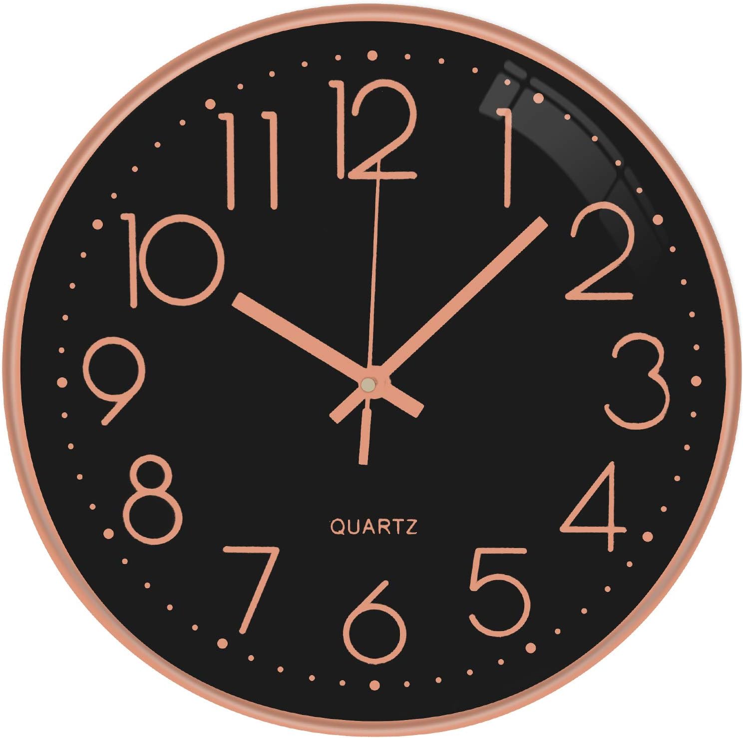 Outpicker Wall Clock Silent Non Ticking Clock 12 Inch Battery Operated