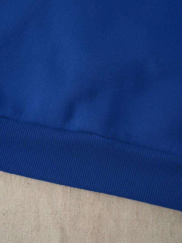 Image of SXV STYLE Solid Plain Unisex Cotton Oversized Baggy Sweatshirt