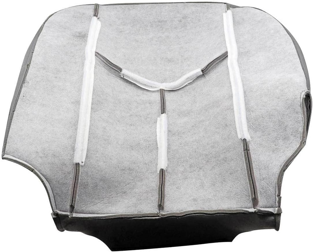 GXARTS Passenger Side Bottom Replacement Leather Seat Cover Dark Gray #692 or 69i Compatible with Chevy Silverado Avalanche Tahoe Suburban GMC Sierra Yukon 2003 2004 2005 2006